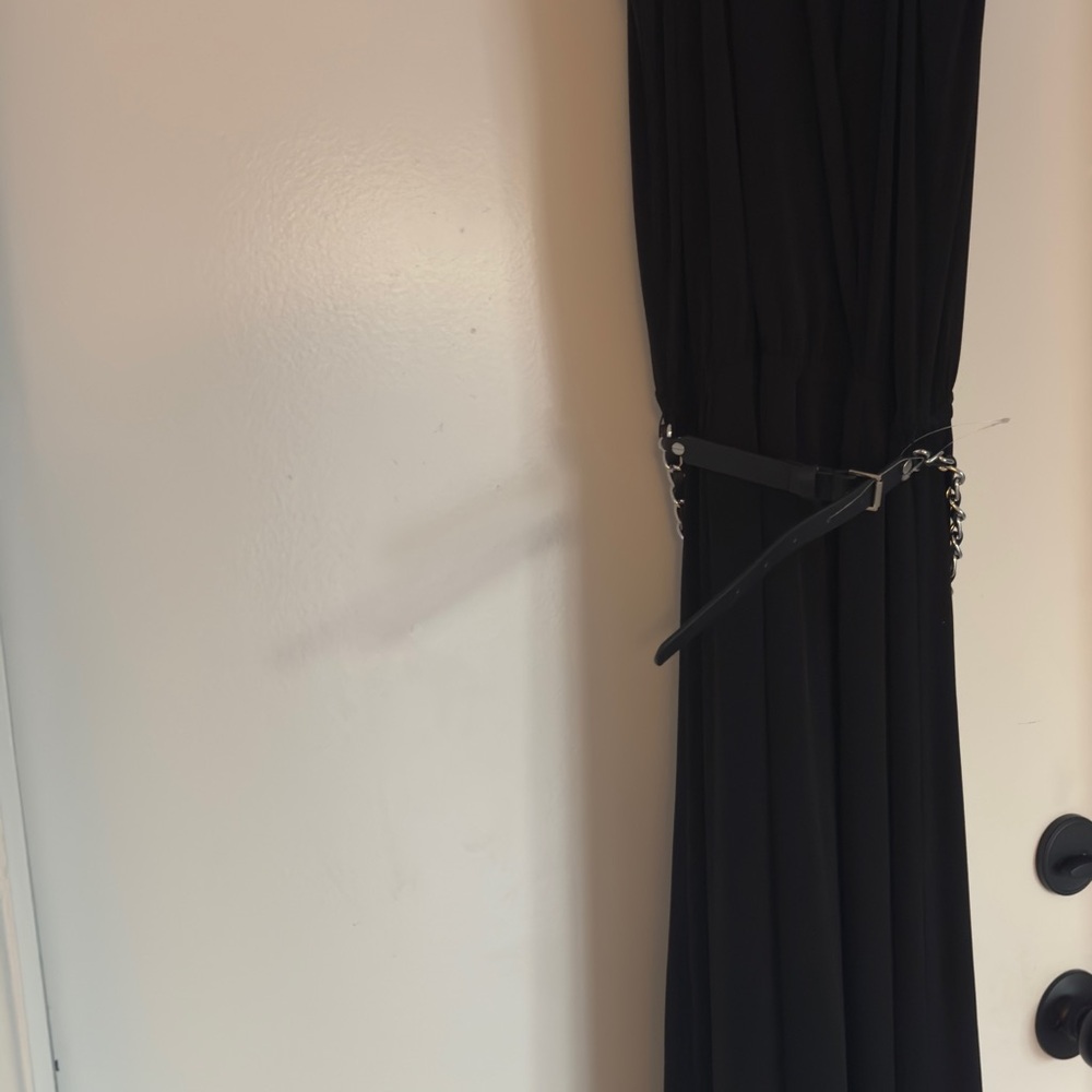 Michael Kors Black “high-low” Dress with Belt